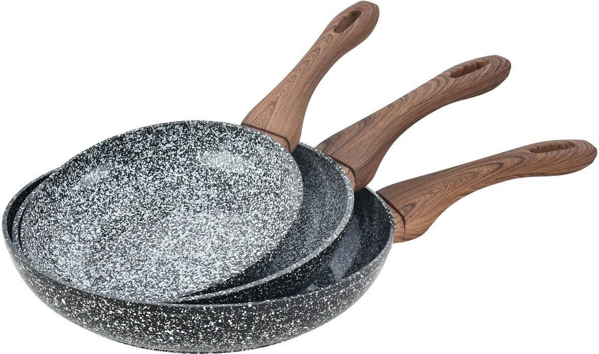 Patelnia KingHoff zestaw Granit Wood 20