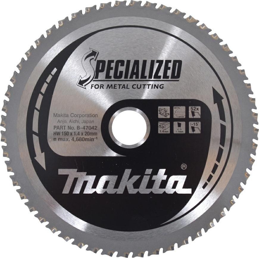 Makita MAKITA PIŁA TARCZOWA  150x20x52z CIENKIE
