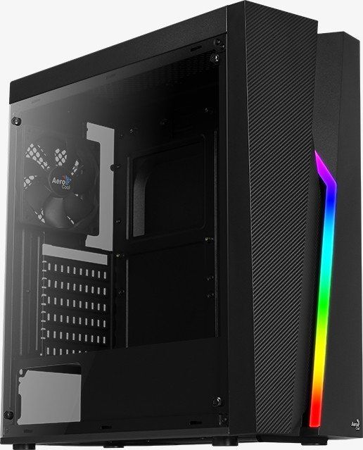 Aerocool Bolt, skrinka ATX, RGB LED