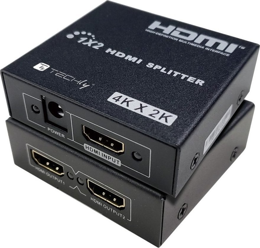 Techly 365818 Rozdzielacz Splitter HDMI, 1x2