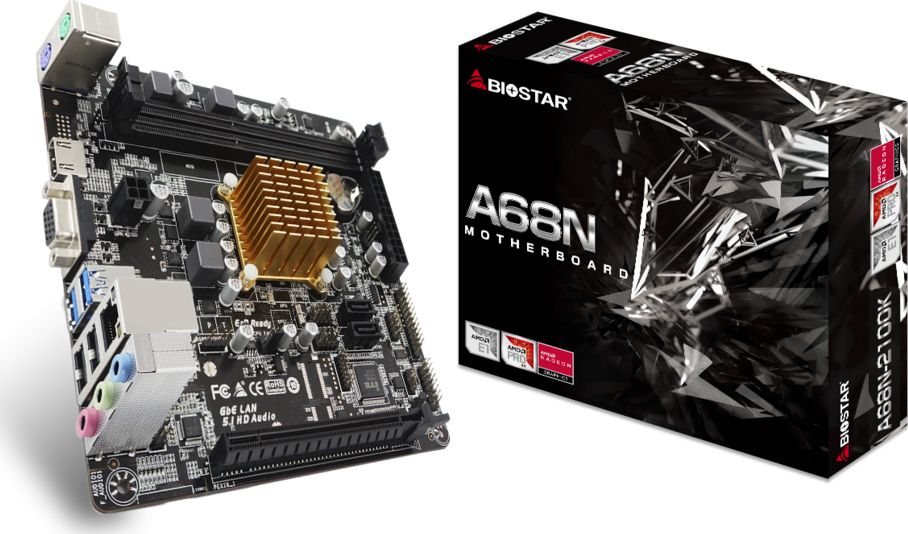 Biostar A68N-2100K motherboard mini ITX |