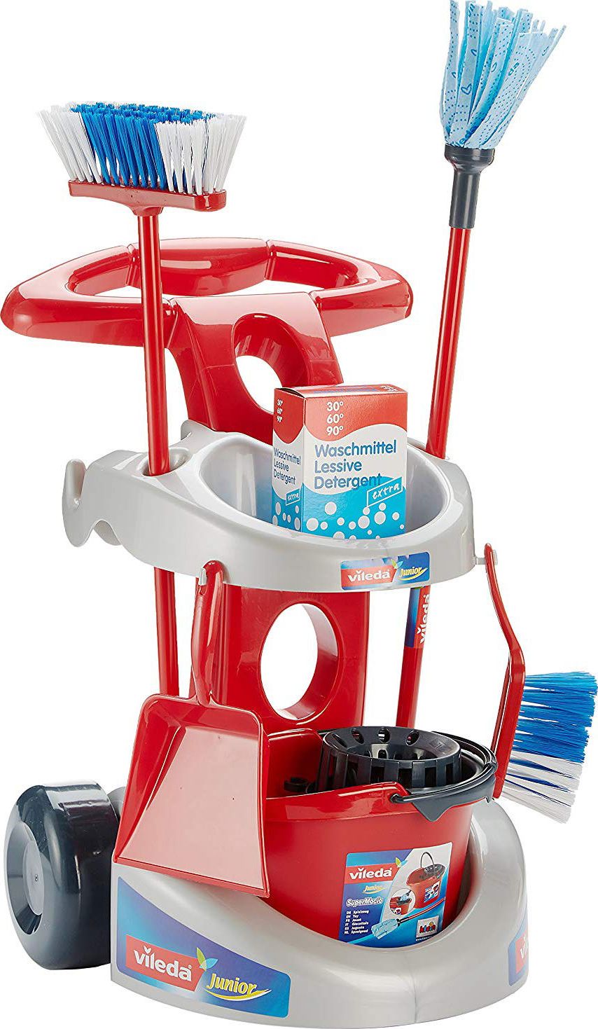 Klein Vileda cleaning trolley with accessories