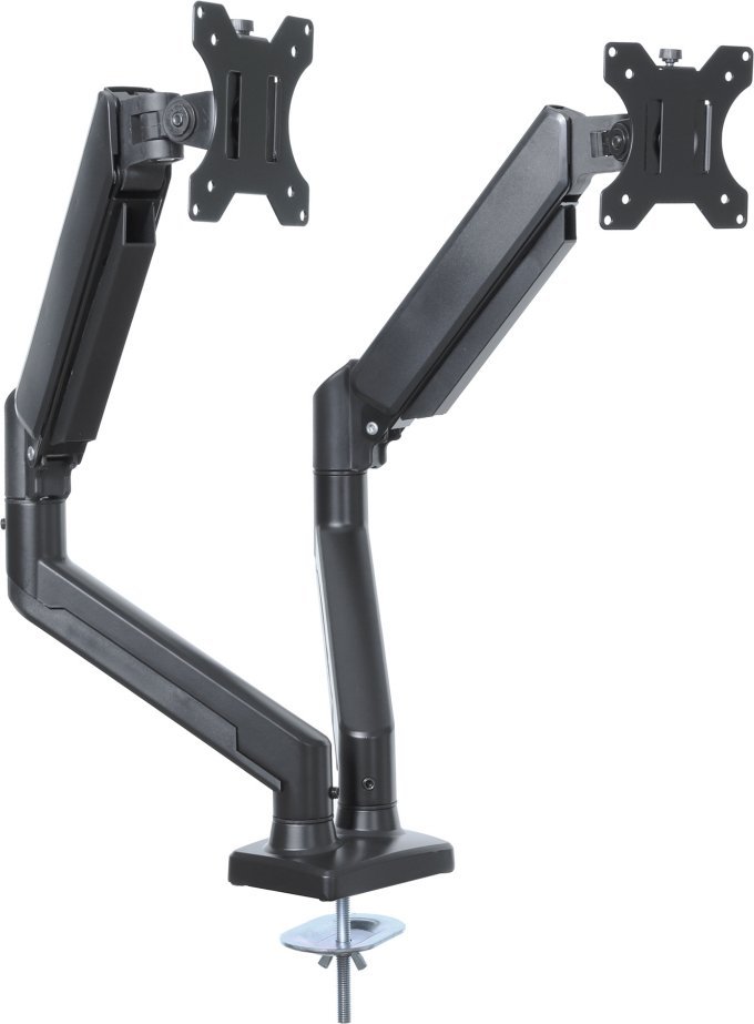 Desk holder for 2 LED/LCD monitors