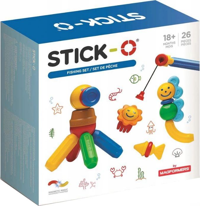 Magformers Klocki magnetyczne Stick-O zestaw wędkarski