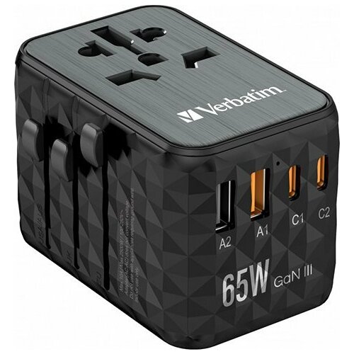 Univerzálny cestovný adaptér Verbatim UTA-05, 2xUSB-C