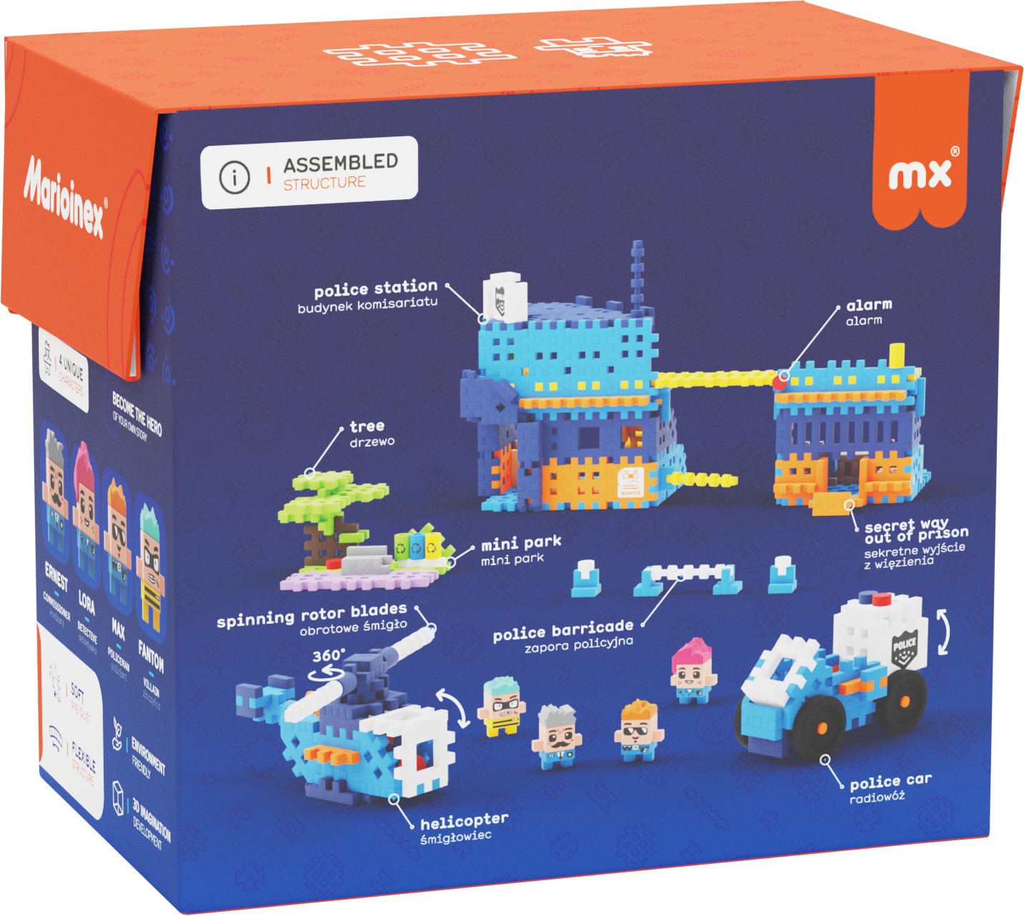 Marioinex Klocki konstrukcyjne Waffle mini -