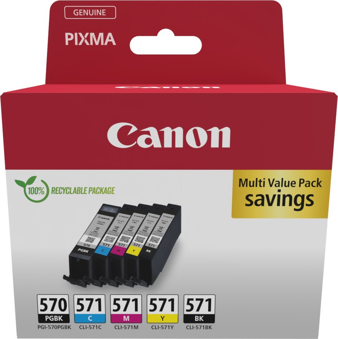 Tusz Canon Zestaw tuszy PGI570/CLI-571 PGBK/C/M