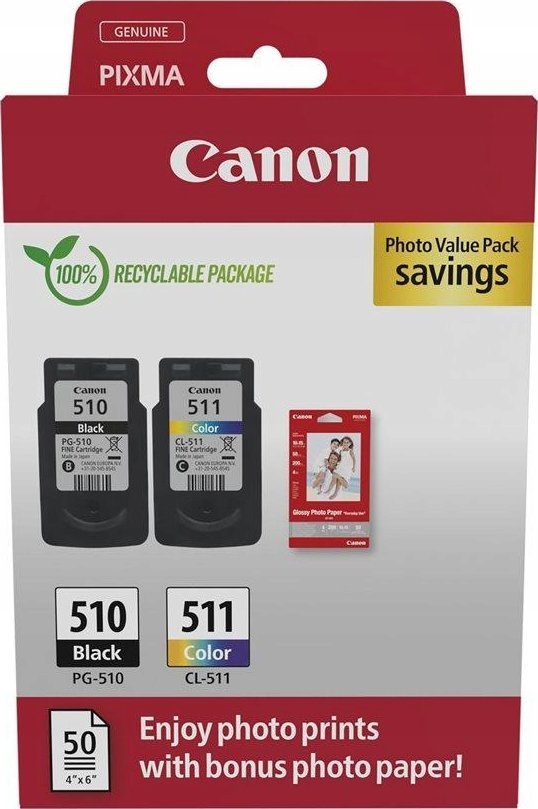 Canon ink cartridge PG-510/CL-511 Value Pack