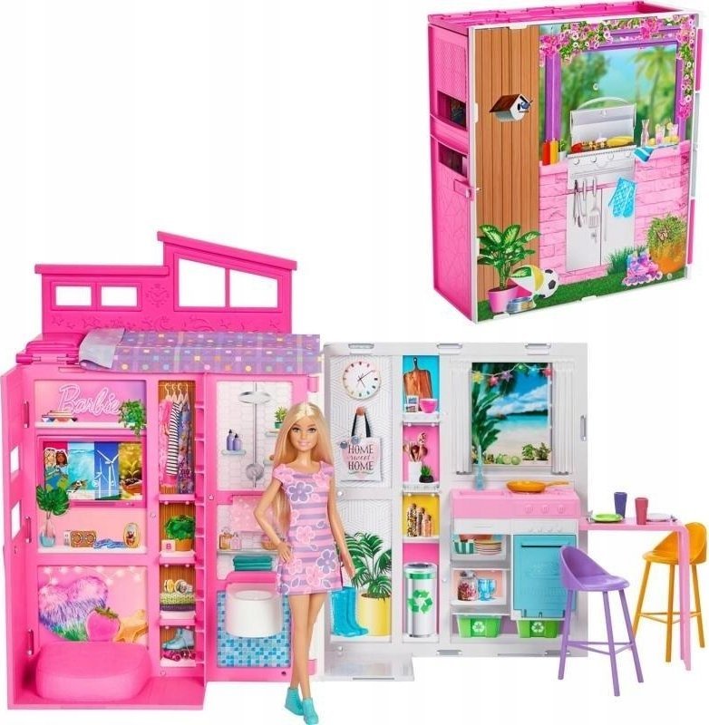 Mattel Barbie Przytulny Domek + Lalka