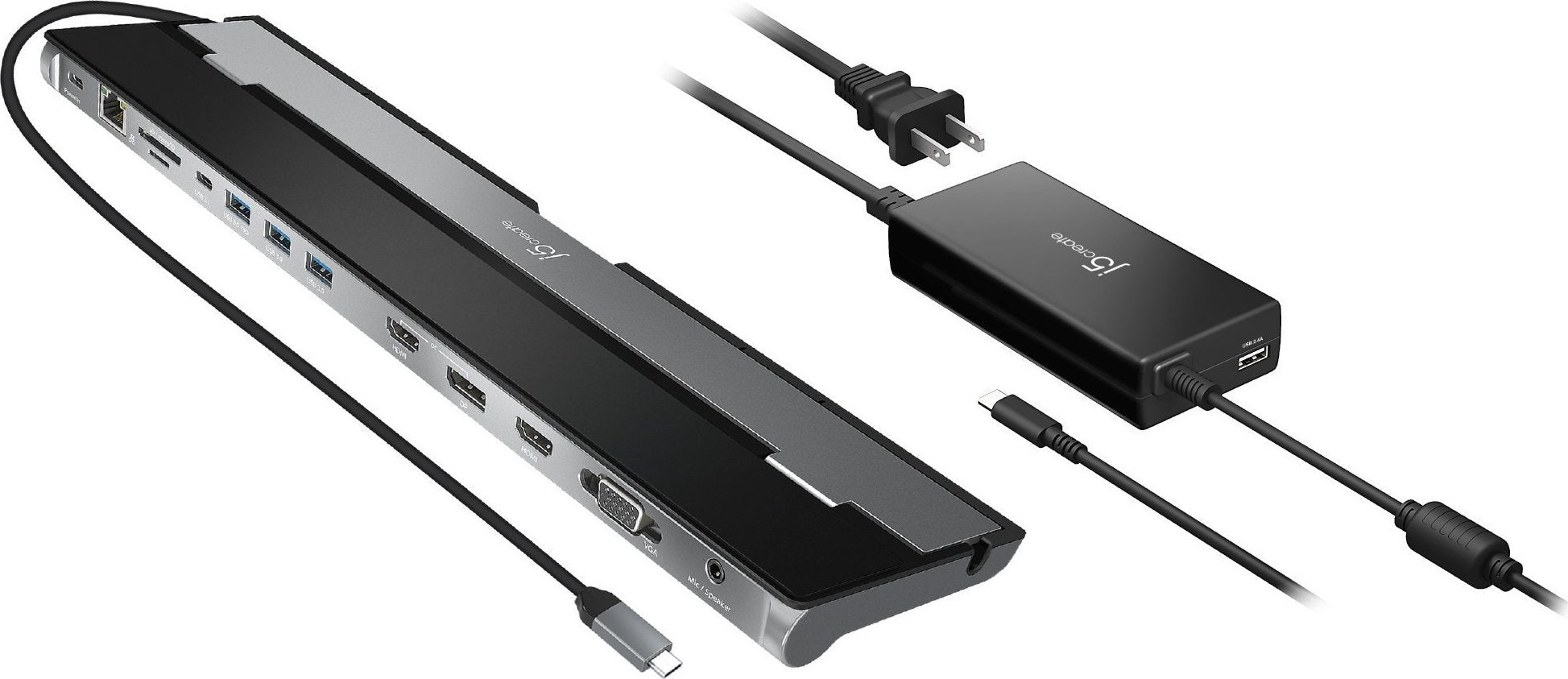 Stacja/replikator j5create USB-C (JCD543P-EN) | JCD543P-EN