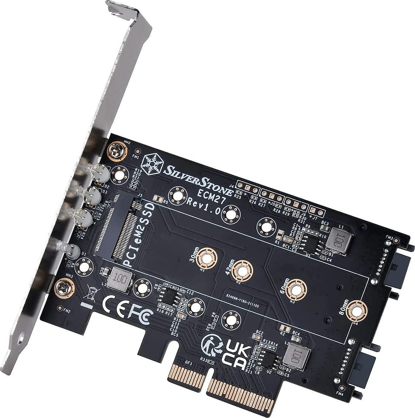 Silverstone SST-ECM27 M.2/SATA adapter card