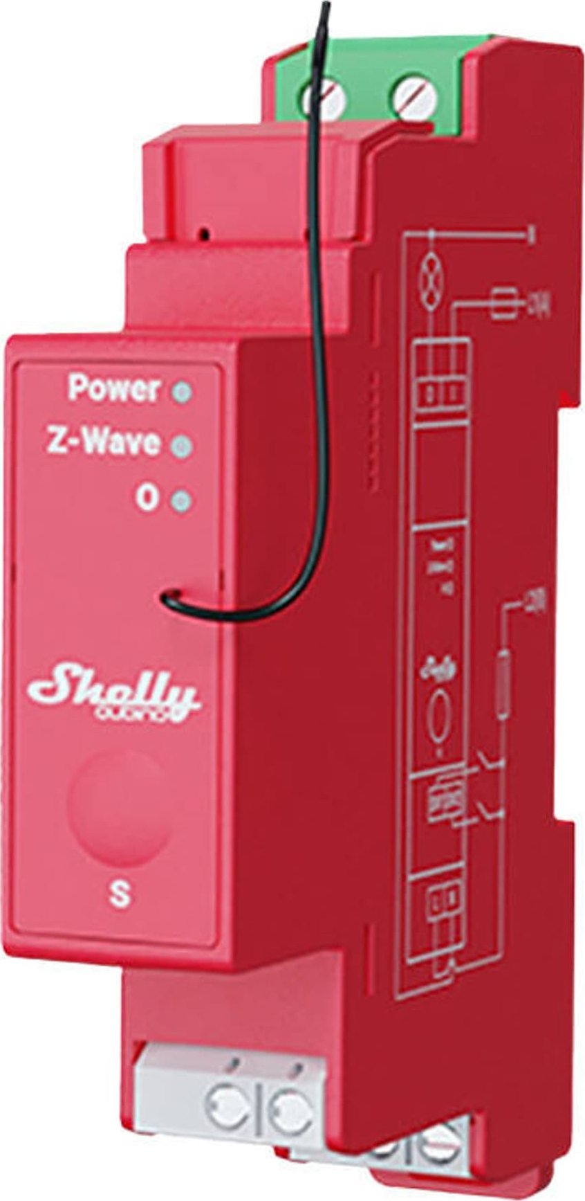 Shelly 1-kanałowy przekaźnik na szynę DIN