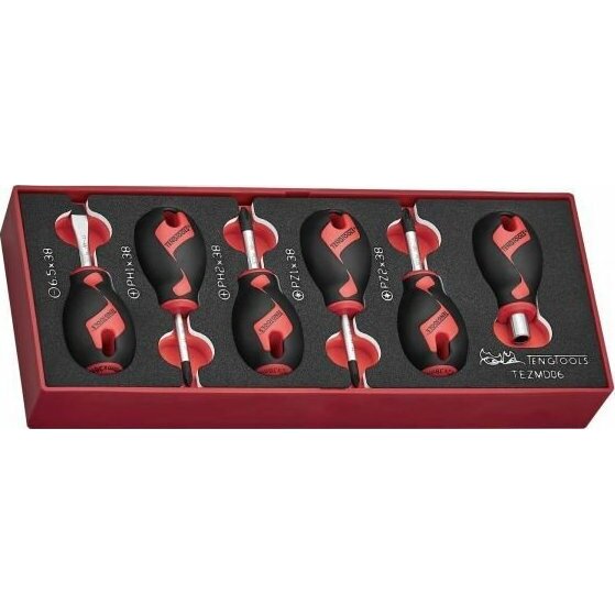 Teng Tools ZESTAW WKRĘTAKÓW KRÓTKICH TEZMD06