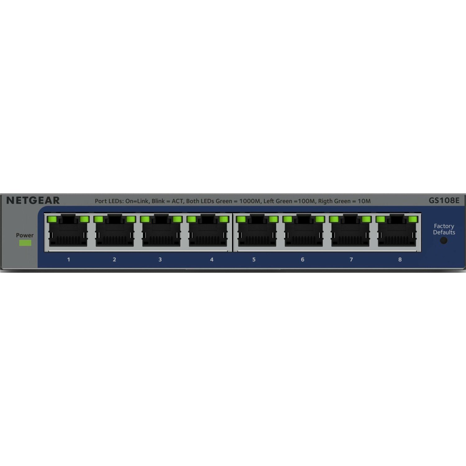 NETGEAR GS108E Switch 8xGE | GS108E-400EUS