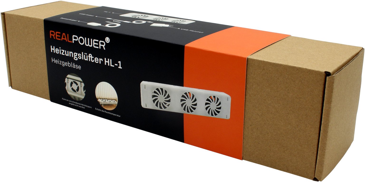 REALPOWER Heizungslüfter HL-1,Lüfter mit 3