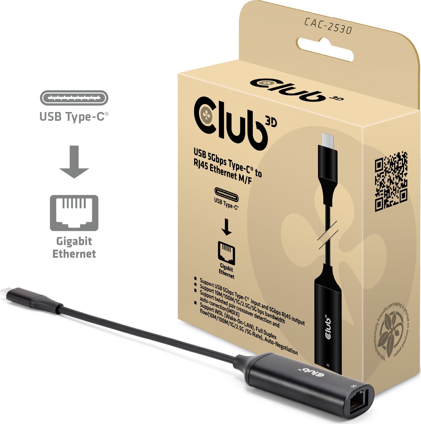 Club 3D I/O ADAPTER USB-C TO
