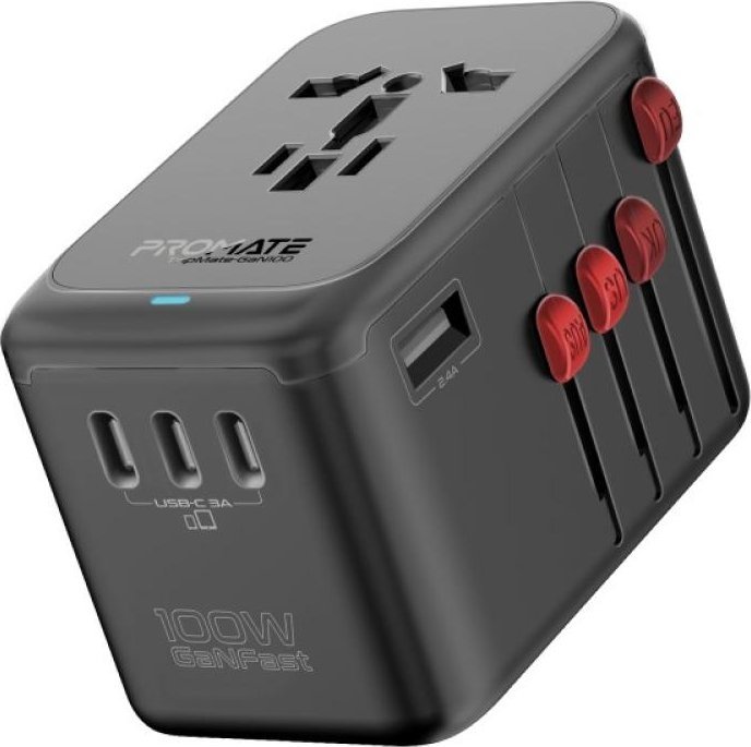 Ładowarka Promate TripMate-GaN100 GaNFast™ Multi-Port 100