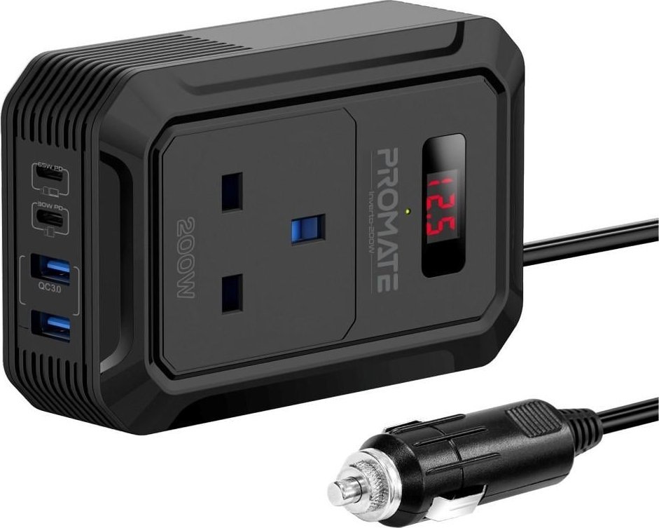Przetwornica Promate Inverto-200W Car inverter DC-AC