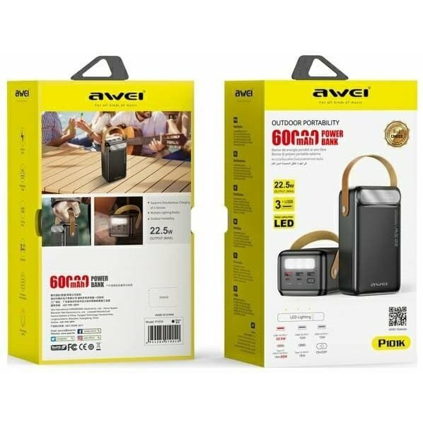 Powerbank Awei P101K 60000mAh Czarny |