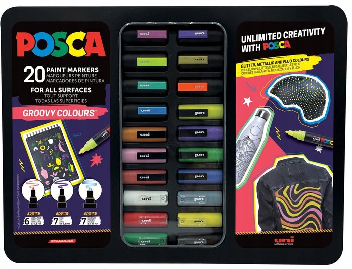 Ubiquiti POSCA Gift Metal Tin, 20ass