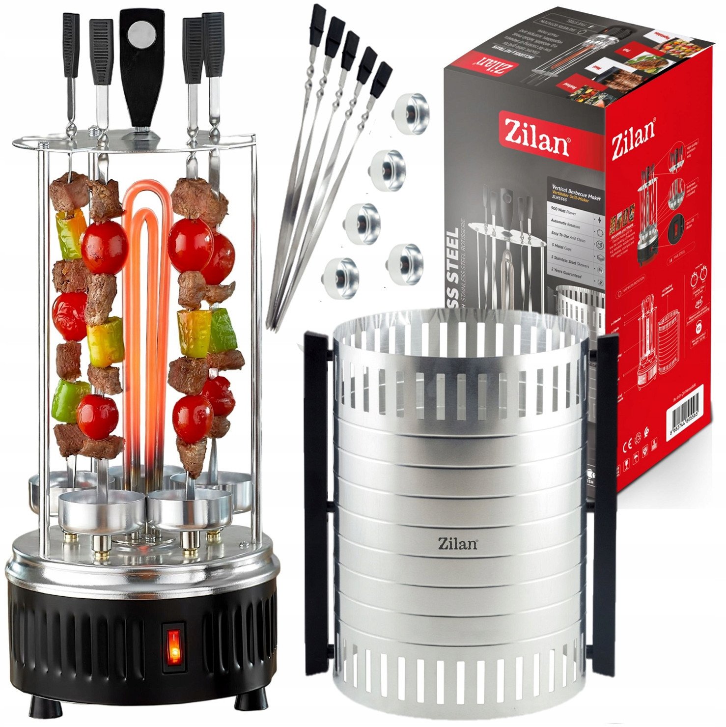 Zilan ZLN5565 Pionowy grill barbecue 900W