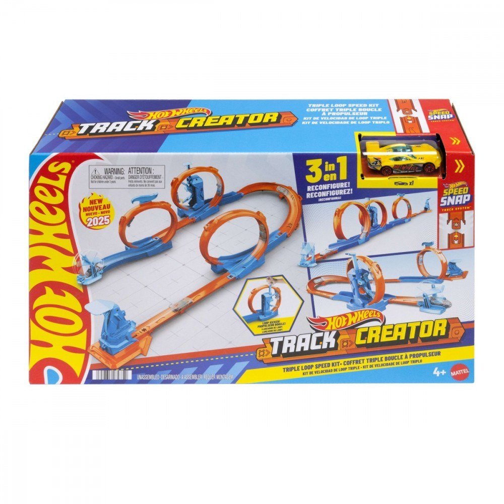 Hot Wheels Track Creator Triple Loop