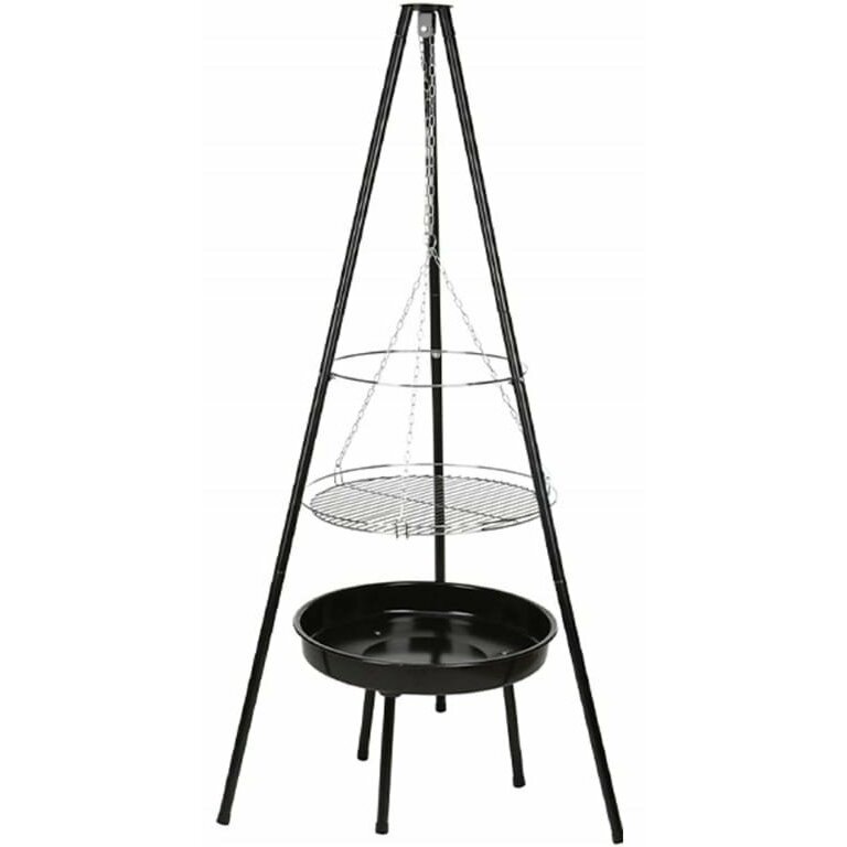 Grill wiszący z paleniskiem 52cm Stalowy