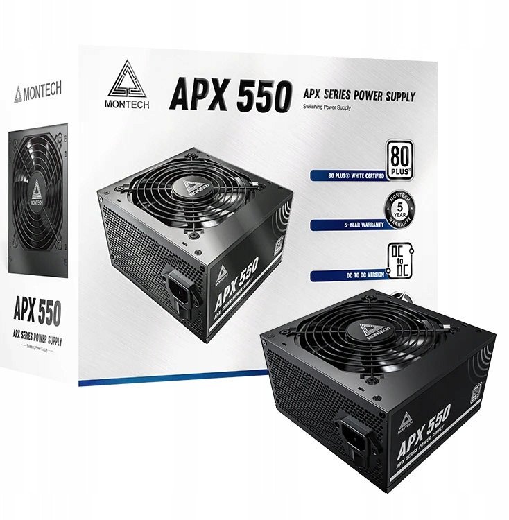 Power Supply|MONTECH|APX 550W|ATX|PC|100 - 240 V|550