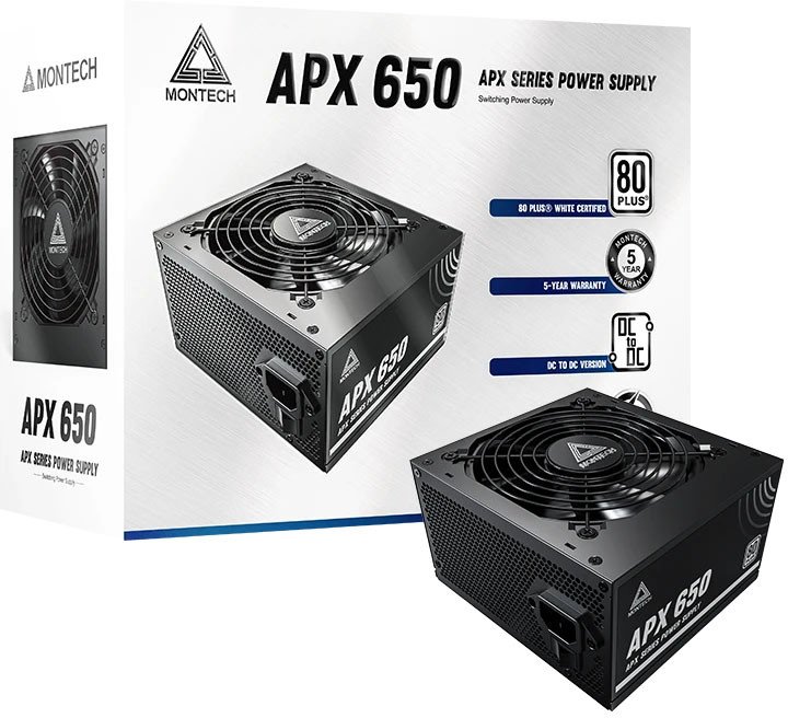 Power Supply|MONTECH|APX 650W|ATX|PC|100 - 240 V|650