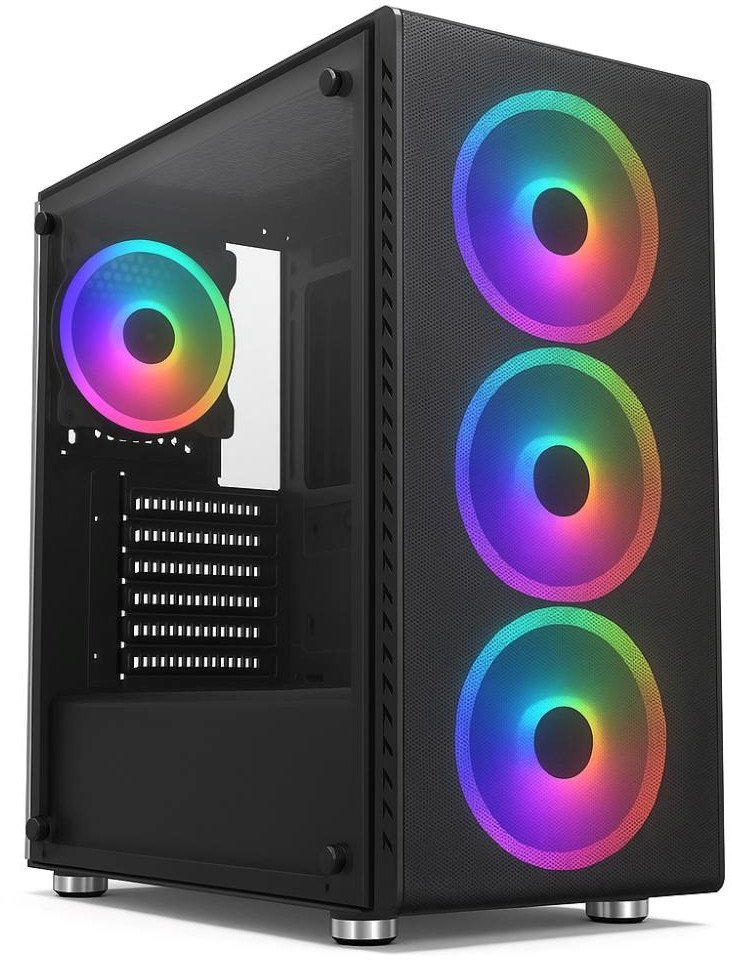 Obudowa 1stCOOL RAINBOW 4 Czarny (ML-RAINBOW4-AU-USB3)