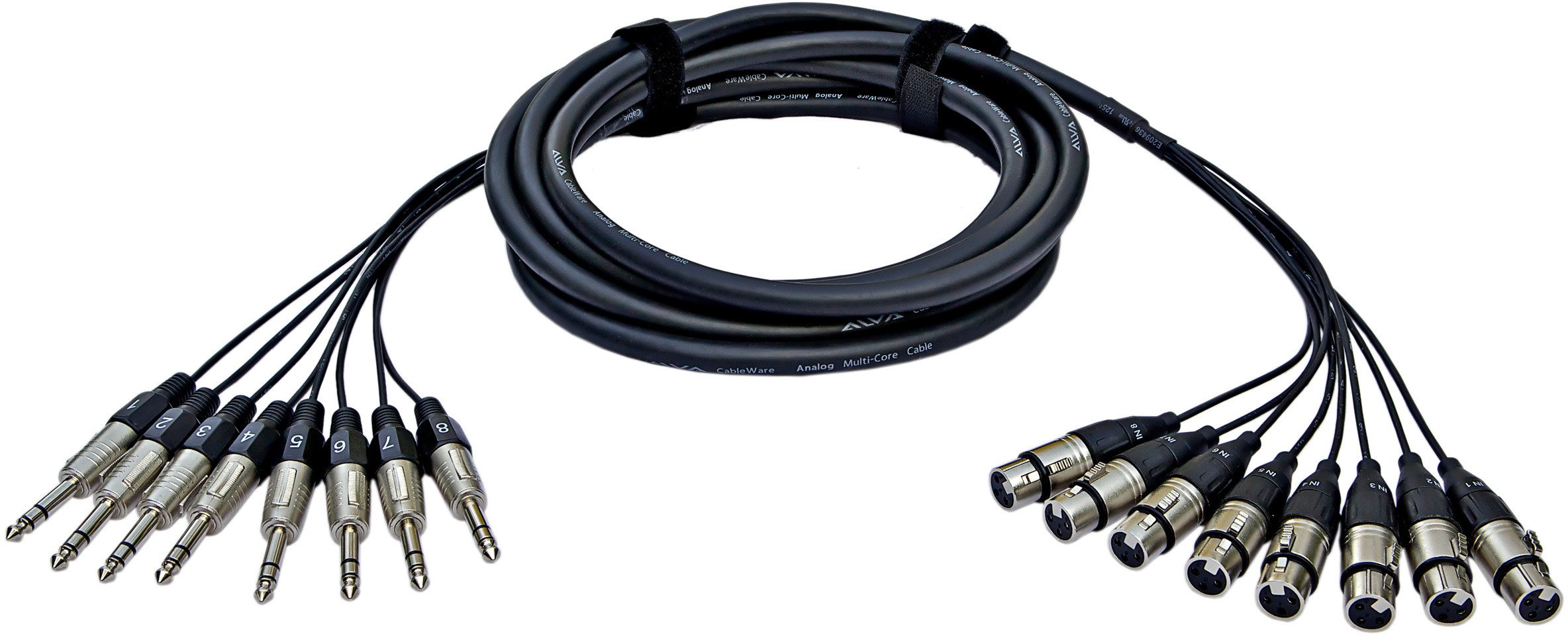 Kabel Alva XLR (żeński) x8 -