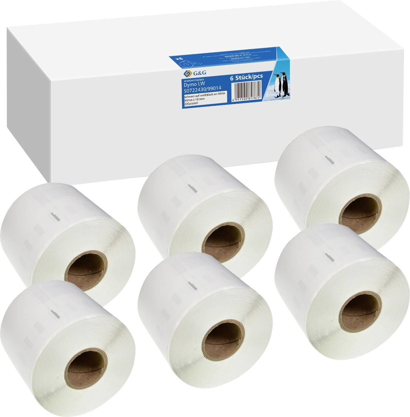 G&G 6x G&G Etiketten 54mm x