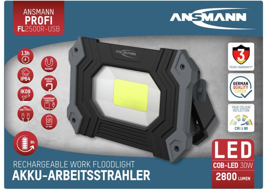 Ansmann Lampa robocza Ansmann FL2500R, 2400