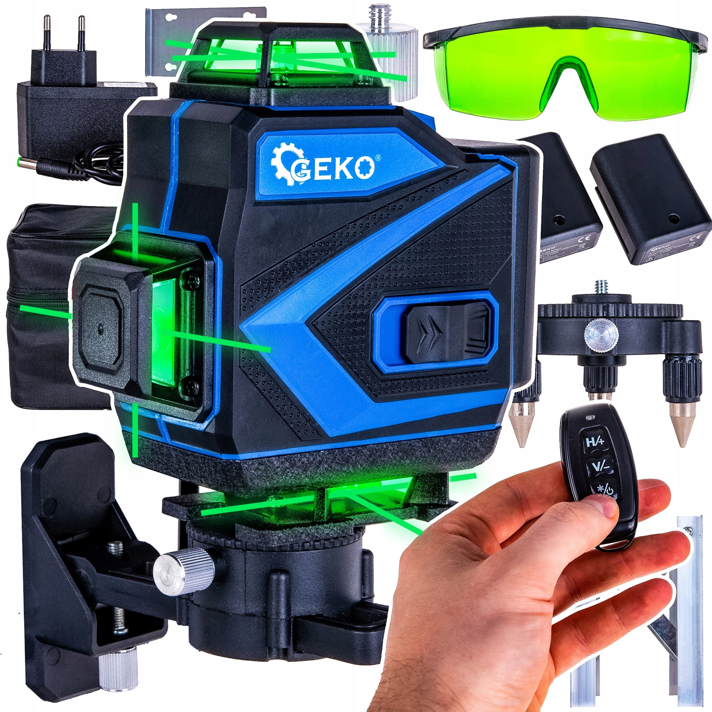 Geko Laser krzyżowy 360° 4D +