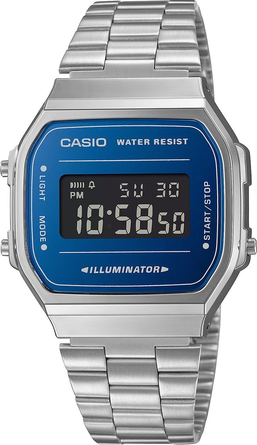 Zegarek Casio Zegarek męski A168WEM-2BEF srebrny