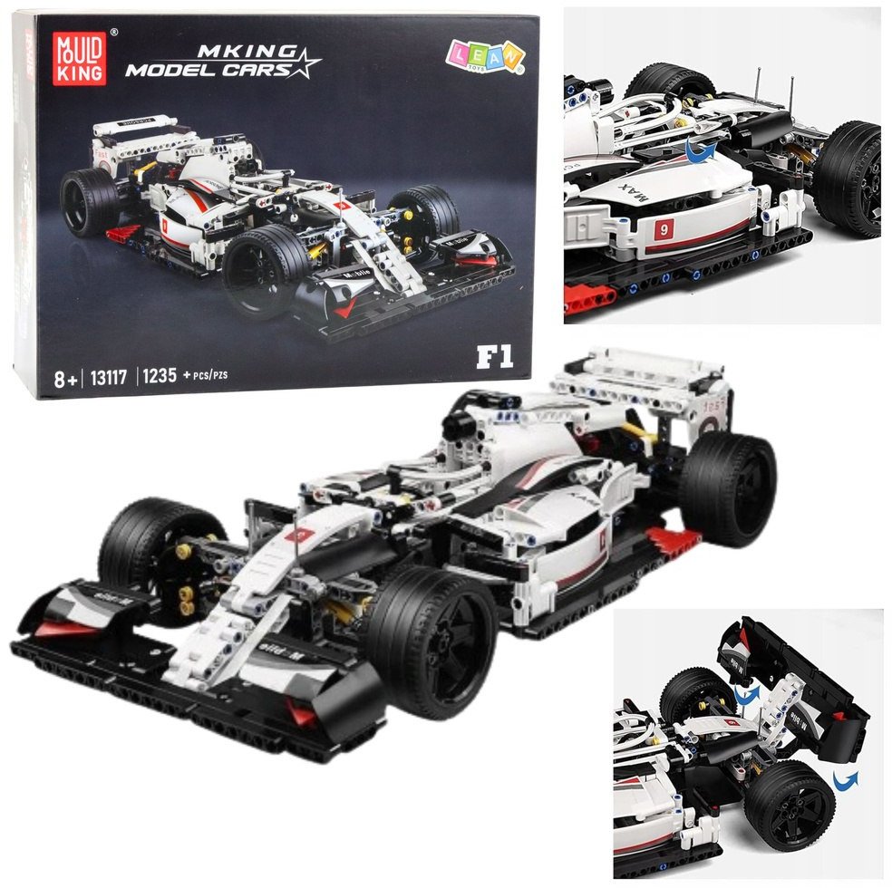 LeanToys Klocki Konstrukcyjne Samochód Wyścigowy F1