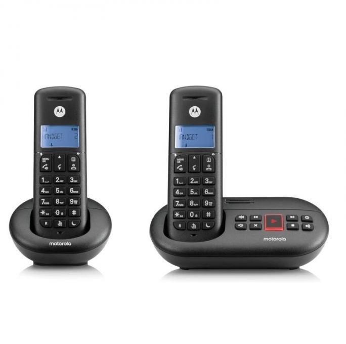 Telefon stacjonarny Motorolla E212 DUO black