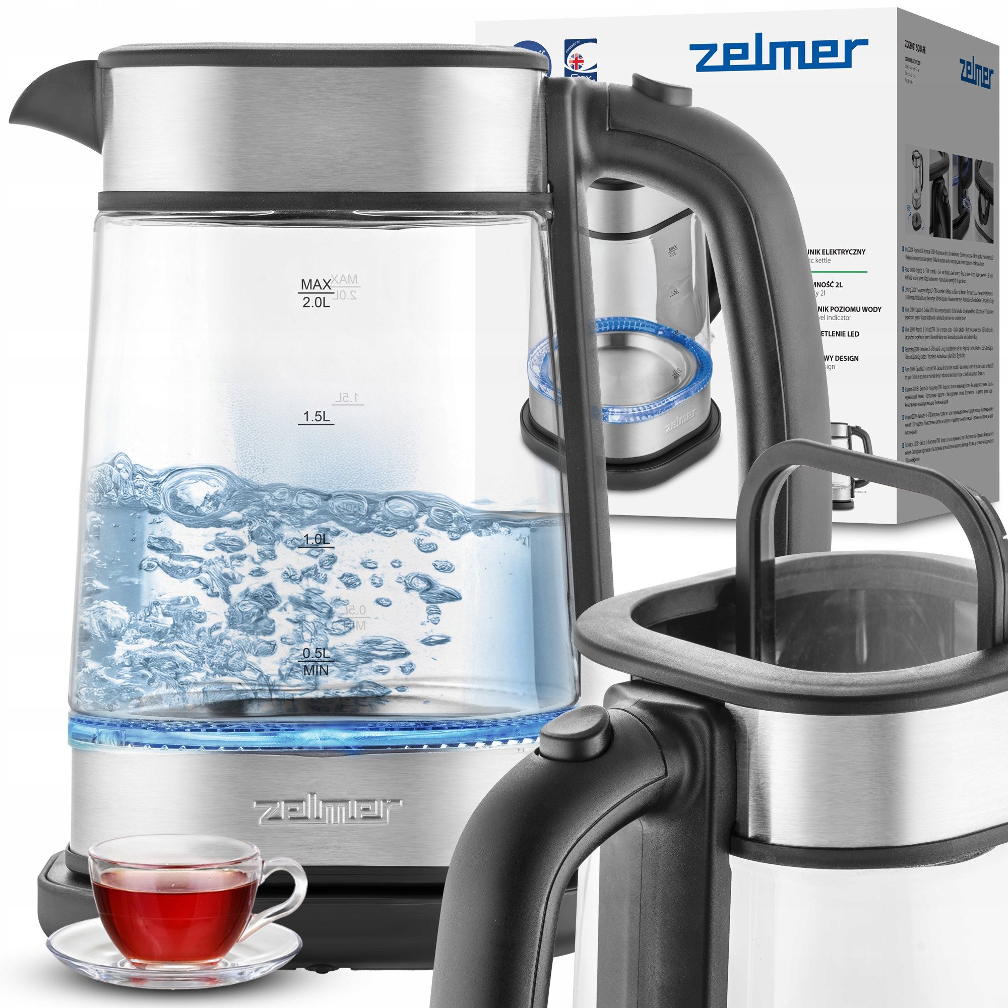 Zelmer Square ZCK8021 srebrny | ZCK8021