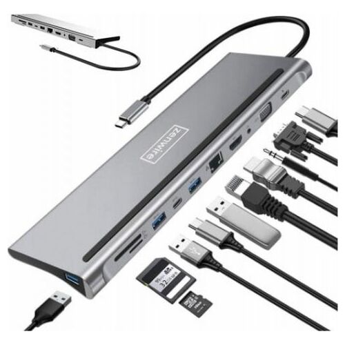 Stacja/replikator Zenwire 11w1 USB-C (BYL-2017) |