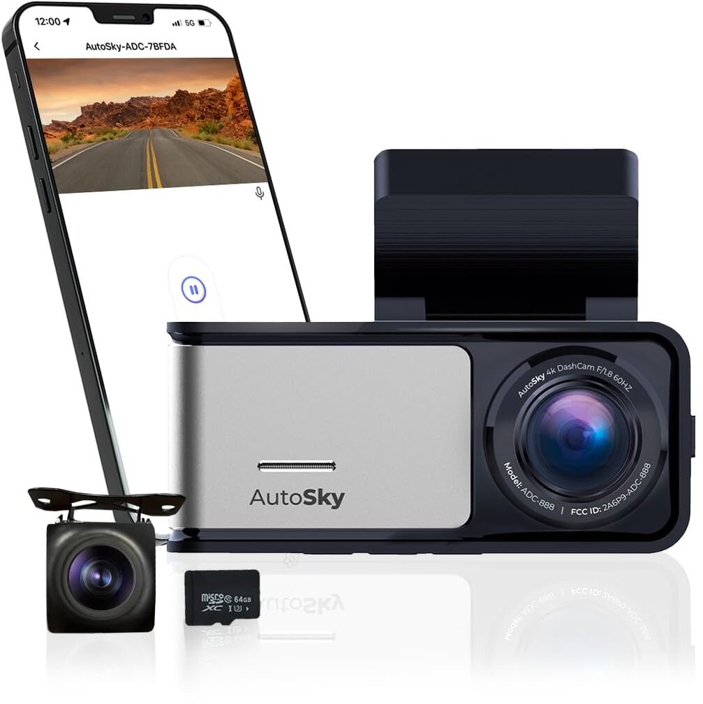 Wideorejestrator AutoSky 4K Dash Cam Pro