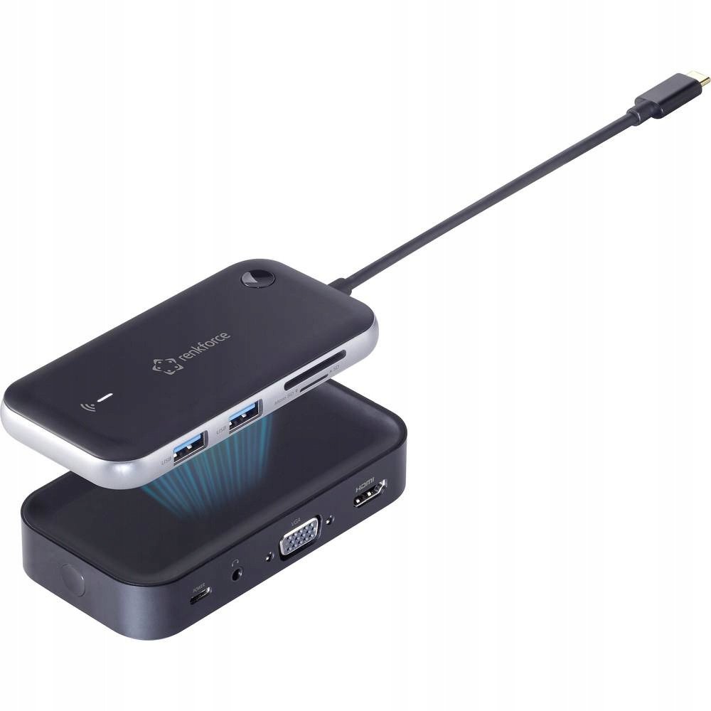 Stacja/replikator Renkforce RF-HUB-810 Mini-stacja dokująca USB-C®