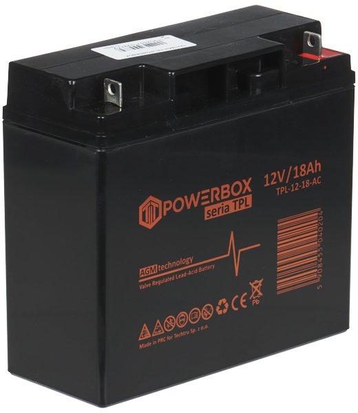 PowerBox AKUMULATOR 12V/18AH-TPL/POWERBOX | 12V/18AH-TPL/POWERBOX |