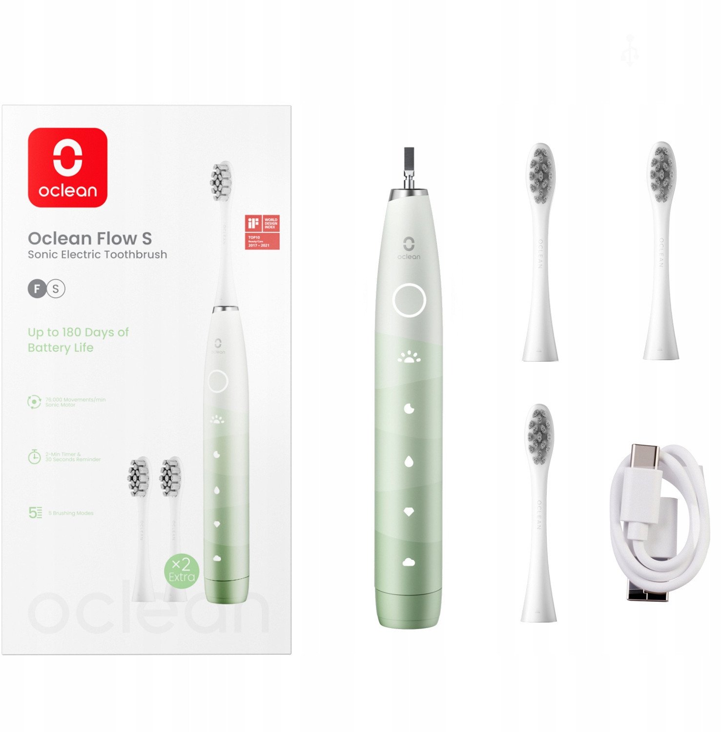 Oclean sonická kefka Flow S Set