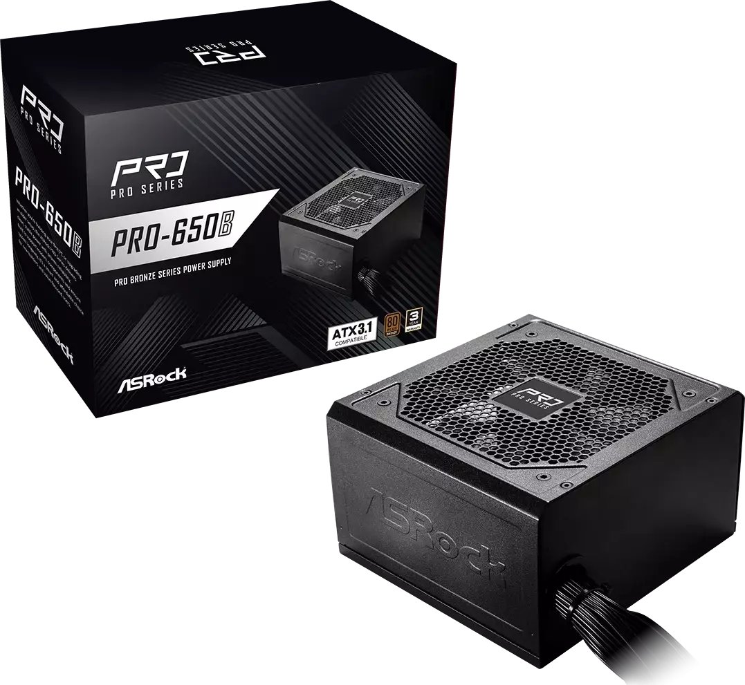 Asrock PRO-650B power supply unit 650