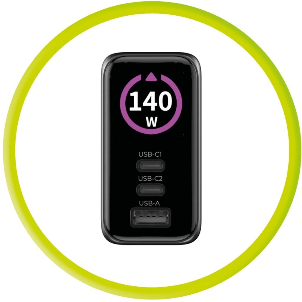 Ładowarka Mobile Origin 140W GaN Display