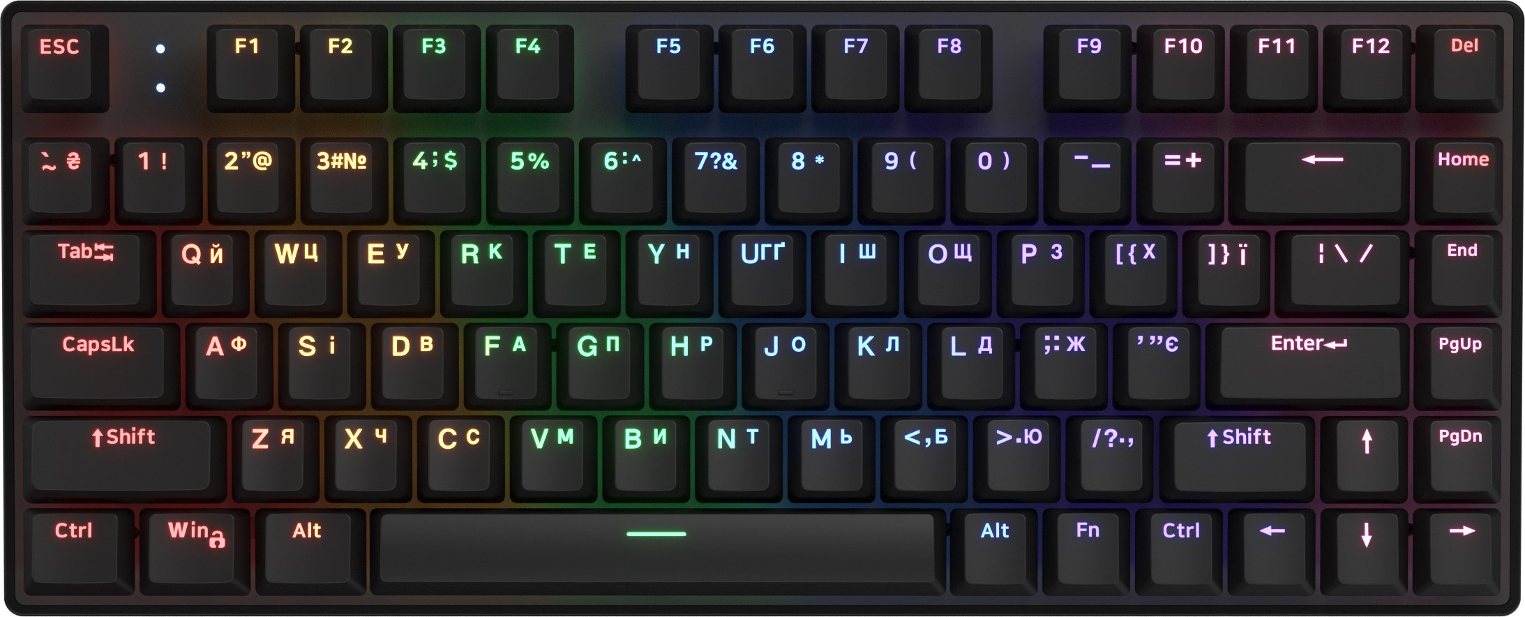 Klawiatura SilentiumPC Icefall Mecha Rainbow 82
