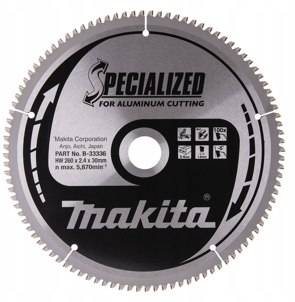 Metabo MAKITA CIRCULAR SAW 260x30x100z SPECIALIZED