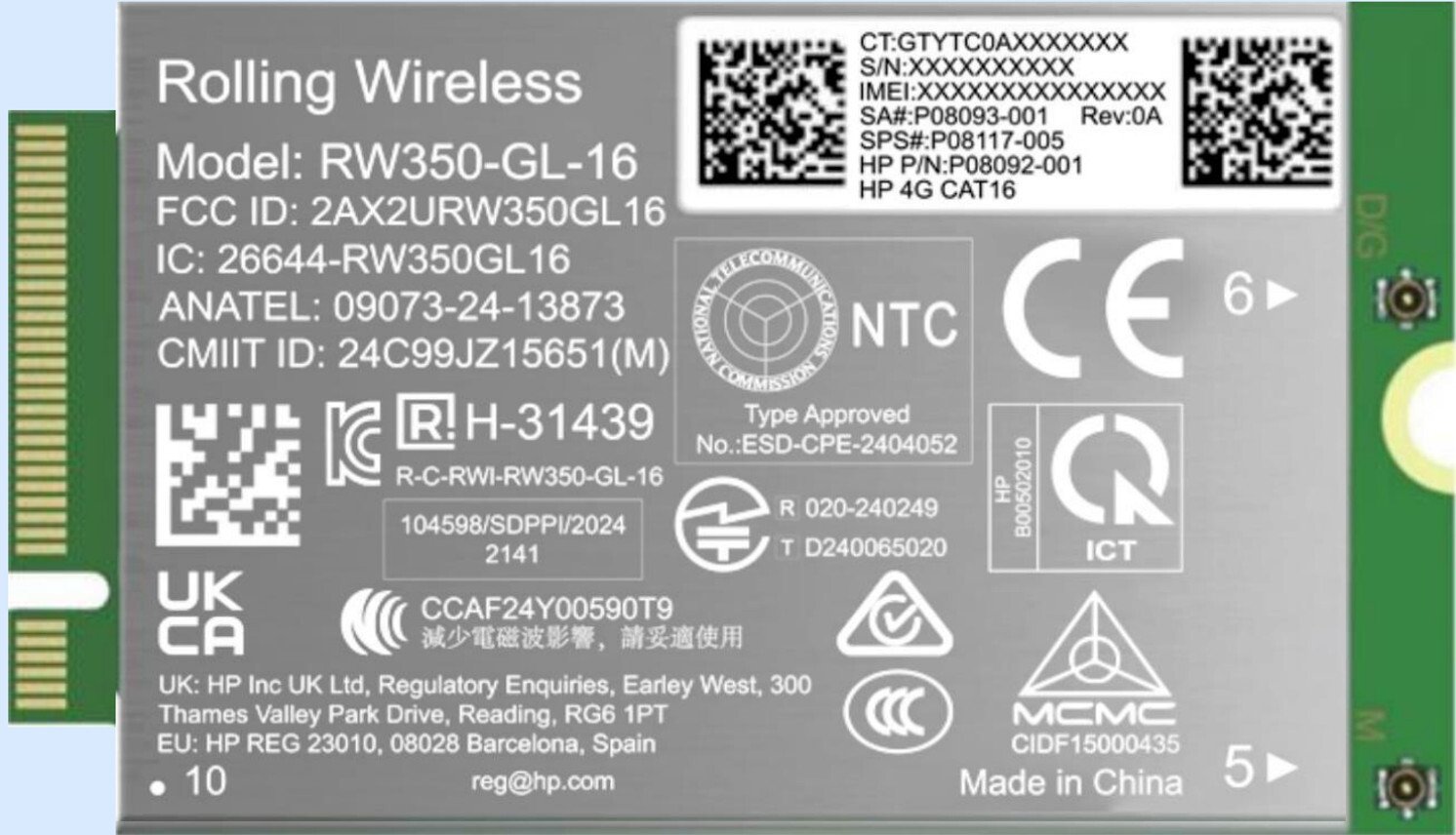 Modem HP 4G LTE Modem m
