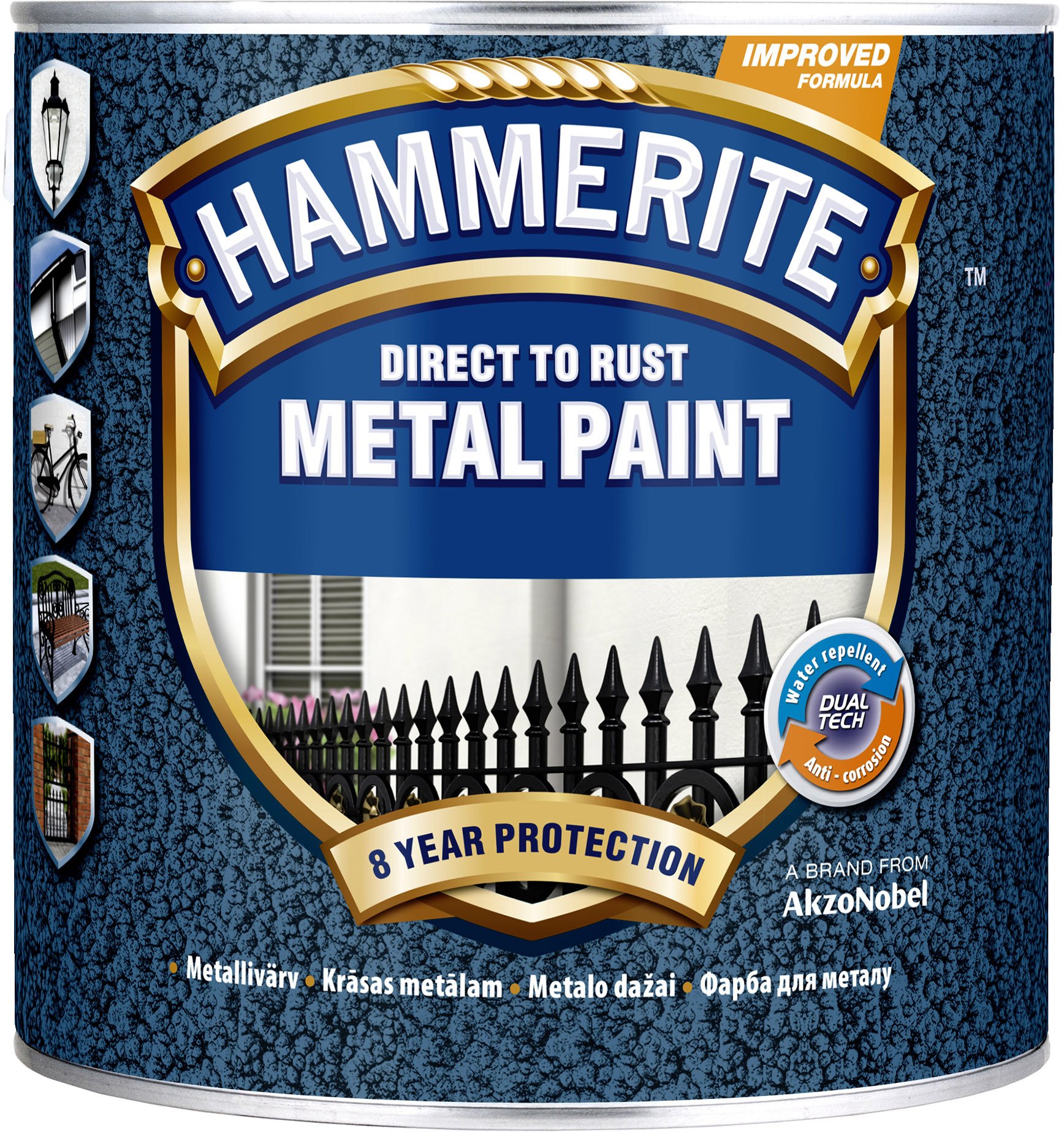 Hammerite PAINT HAMMERITE BLACK HAMMERED 2