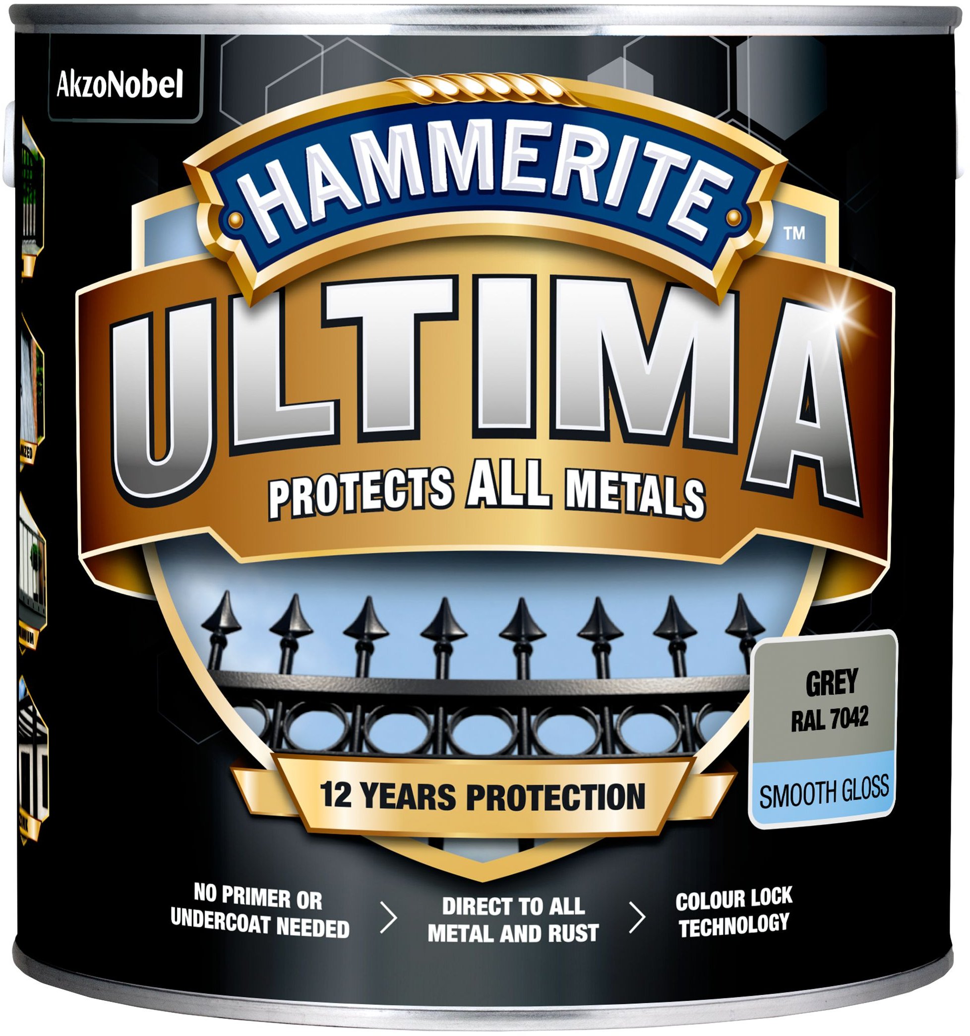Hammerite PAINT ULTIMA SMOOTH GREY 2